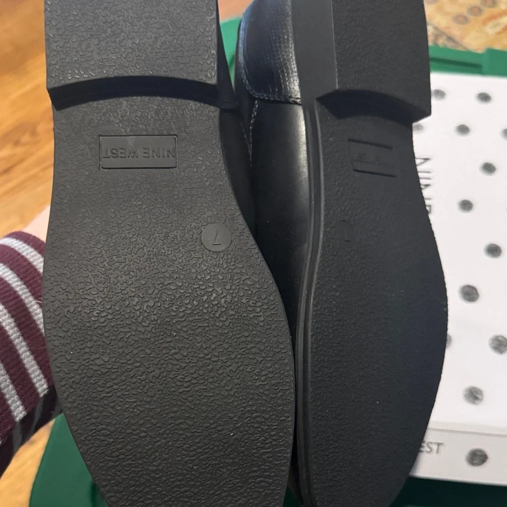 New in‎ Box Nine West Boys Black Slip On Dress Shoes Loafers Formal Wedding